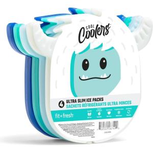 imageFit ampamp Fresh Cool Coolers Kids Lunch Box Ice Packs Slim Ice Packs for Lunch Bags Lunch Ice Packs ReusableMulticolored 8 Pack UnicornYeti