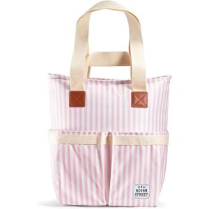 imageFit ampamp Fresh Large Insulated Cooler Bag 1120 cu in BampampW Stripe Polyester 11 x 5 x 10 inBlush Vineyard Stripe