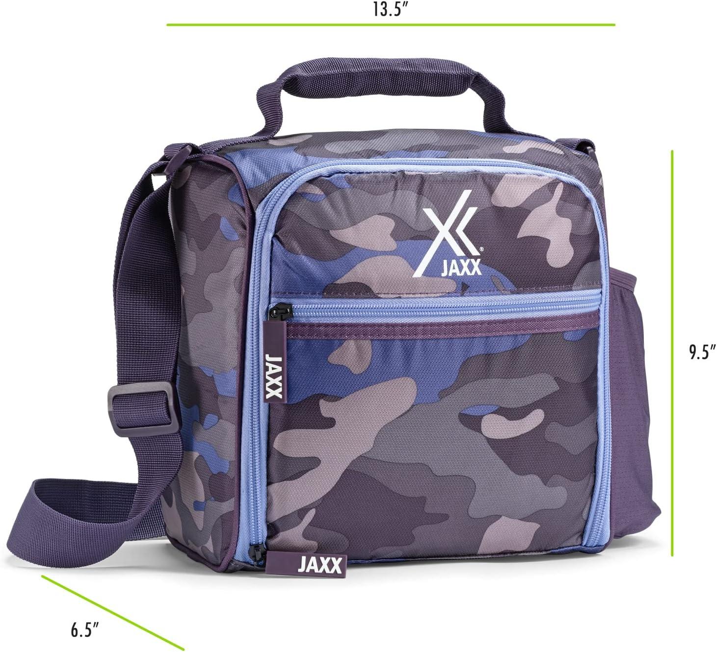 imageFit ampamp Fresh BREE Meal Prep Lunch Box With Containers Ice Pack and Shaker Bottle For Men and Women 6pc Meal Prep Kit Lunch Bag With Containers Included NavyCamo Plum