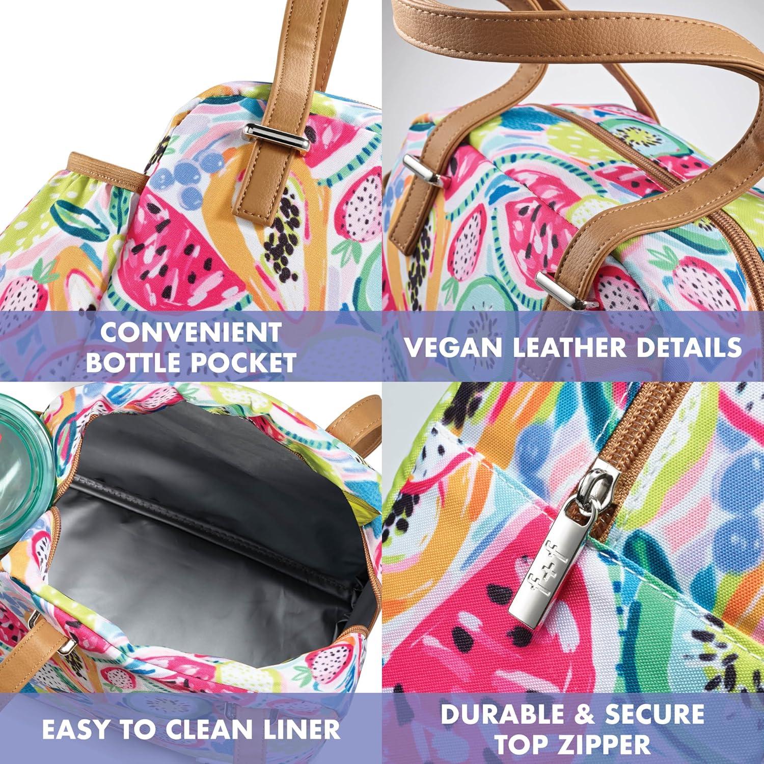 imageFit ampamp Fresh Lunch Bag For Women Insulated Womens Lunch Bag For Work Leakproof ampamp StainResistant Large Lunch Box For Women With Bottle Pocket Long Straps Zipper Closure Laketown Bag Fruit TumblerFruit