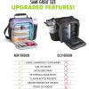imageFit ampamp Fresh BREE Meal Prep Lunch Box With Containers Ice Pack and Shaker Bottle For Men and Women 6pc Meal Prep Kit Lunch Bag With Containers Included NavyPurple