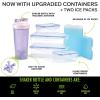 imageFit ampamp Fresh BREE Meal Prep Lunch Box With Containers Ice Pack and Shaker Bottle For Men and Women 6pc Meal Prep Kit Lunch Bag With Containers Included NavyPurple