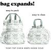imageFit ampamp Fresh Cromwell Drawstring Lunch Bag for Women Complete Lunch Set with 2 Containers StainResistant LeakResistant Back to School Essential Teacher Lunchbox Sage Floral ToileSage Floral Toile