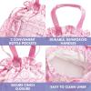 imageFit ampamp Fresh Cromwell Drawstring Lunch Bag for Women Complete Lunch Set with 2 Containers StainResistant LeakResistant Back to School Essential Teacher Lunchbox Sage Floral ToilePink