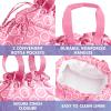 imageFit ampamp Fresh Cromwell Drawstring Lunch Bag for Women Complete Lunch Set with 2 Containers StainResistant LeakResistant Back to School Essential Teacher Lunchbox Sage Floral ToileFuchsia Smiles