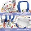 imageFit ampamp Fresh Cromwell Drawstring Lunch Bag for Women Complete Lunch Set with 2 Containers StainResistant LeakResistant Back to School Essential Teacher Lunchbox Sage Floral ToileMulticolored  Al Fresco