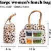 imageFit ampamp Fresh Lunch Bag For Women Insulated Womens Lunch Bag For Work Leakproof ampamp StainResistant Large Lunch Box For Women With Bottle Pocket Long Straps Zipper Closure Laketown Bag Fruit TumblerCheetah Graphic