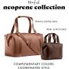 imageFit ampamp Fresh Neoprene Lunch Bag For Women Insulated Womens Lunch Bag For Work Tear ampamp Stain Resistant Large Lunch Box For Women With Containers and Ice Machine Washable Remi Bag Dark ChocolateDark Chocolate