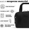 imageFit ampamp Fresh Neoprene Lunch Bag For Women Insulated Womens Lunch Bag For Work Tear ampamp Stain Resistant Large Lunch Box For Women With Containers and Ice Machine Washable Remi Bag Dark ChocolateBlack