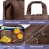 imageFit ampamp Fresh Neoprene Lunch Bag For Women Insulated Womens Lunch Bag For Work Tear ampamp Stain Resistant Large Lunch Box For Women With Containers and Ice Machine Washable Remi Bag Dark ChocolateDark Chocolate