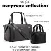 imageFit ampamp Fresh Neoprene Lunch Bag For Women Insulated Womens Lunch Bag For Work Tear ampamp Stain Resistant Large Lunch Box For Women With Containers and Ice Machine Washable Remi Bag Dark ChocolateBlack
