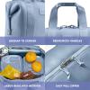 imageFit ampamp Fresh Neoprene Lunch Bag For Women Insulated Womens Lunch Bag For Work Tear ampamp Stain Resistant Large Lunch Box For Women With Containers and Ice Machine Washable Remi Bag Dark ChocolateBlue