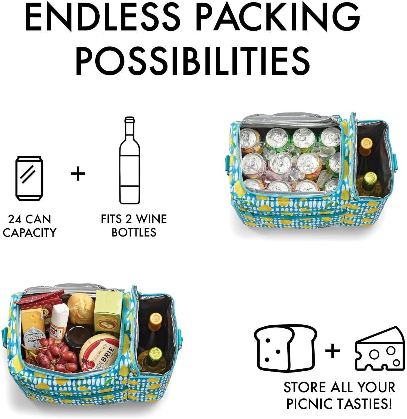 imageFit ampamp Fresh Soft Cooler Bag  Insulated Waterproof Wine Carrier and 24 Can Cooler for Men and Women Beach UseGreen