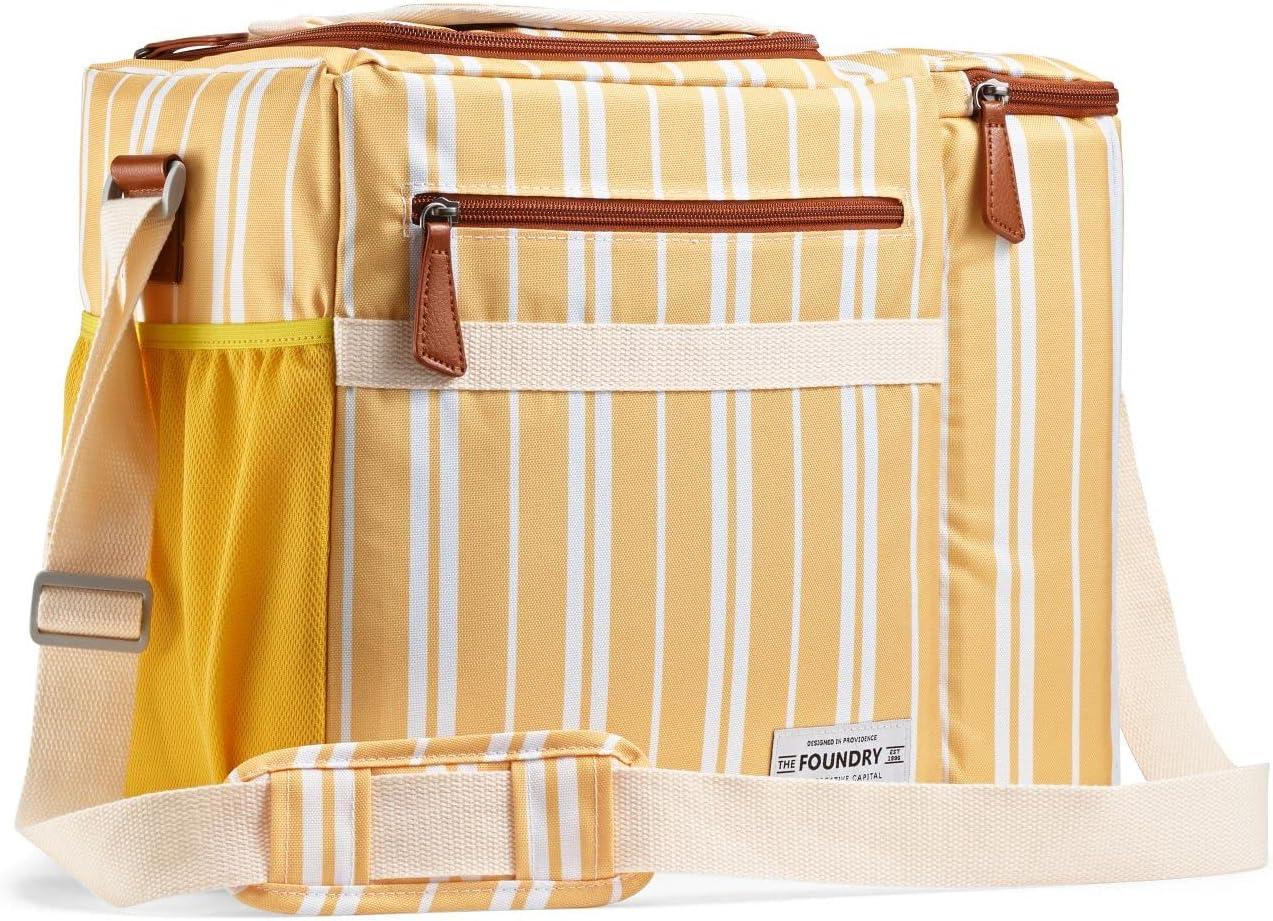 imageFit ampamp Fresh Soft Cooler Bag  Insulated Waterproof Wine Carrier and 24 Can Cooler for Men and Women Beach UseYellow