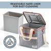 imageFit ampamp Fresh Foundry Soft Cooler Bag Insulated Leak Proof 12 Can Small Soft Sided Cooler Bag for Men and Women Portable Travel ampamp Beach Cooler Bag with Removable Hard Liner Stain ResistantSteel