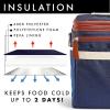 imageFit ampamp Fresh Foundry Soft Cooler Bag Insulated Leak Proof 12 Can Small Soft Sided Cooler Bag for Men and Women Portable Travel ampamp Beach Cooler Bag with Removable Hard Liner Stain ResistantNavy