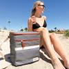 imageFit ampamp Fresh Foundry Soft Cooler Bag Insulated Leak Proof 12 Can Small Soft Sided Cooler Bag for Men and Women Portable Travel ampamp Beach Cooler Bag with Removable Hard Liner Stain ResistantSteel