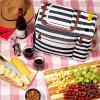 imageFit ampamp Fresh Soft Cooler Bag  Insulated Waterproof Wine Carrier and 24 Can Cooler for Men and Women Beach UseBlack  White