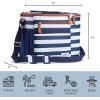 imageFit ampamp Fresh Soft Cooler Bag  Insulated Waterproof Wine Carrier and 24 Can Cooler for Men and Women Beach UseNavy Stripe