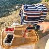imageFit ampamp Fresh Soft Cooler Bag  Insulated Waterproof Wine Carrier and 24 Can Cooler for Men and Women Beach UseNavy Stripe