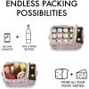 imageFit ampamp Fresh Soft Cooler Bag  Insulated Waterproof Wine Carrier and 24 Can Cooler for Men and Women Beach UseRainbow