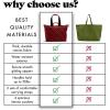 imageFit ampamp Fresh Large Beach Bag for Women  Extra Large Travel Tote With PocketsRed Checkered Plaid
