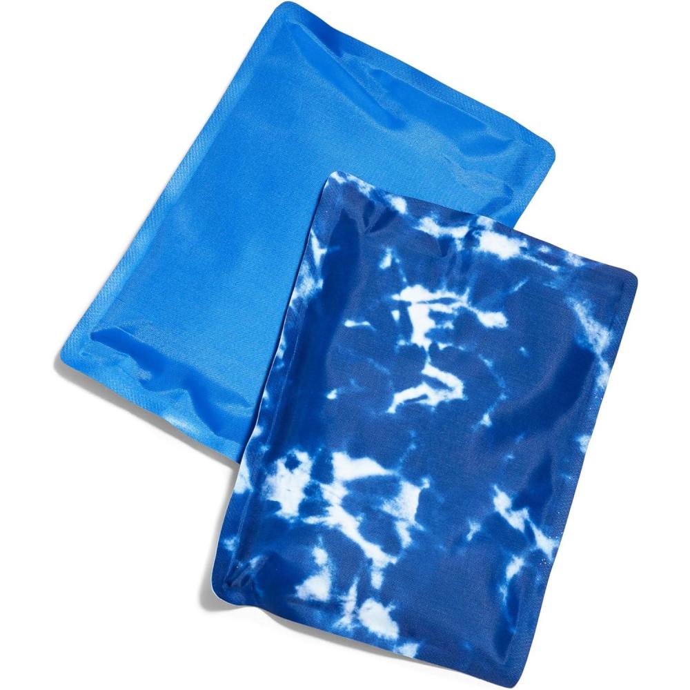 imageCool Coolers by Fit ampamp Fresh 2 Pack Soft Ice Flexible Stretch Nylon Reusable Ice Packs for Lunch Boxes ampamp Coolers Unicorn StripeBlue Tie Dye