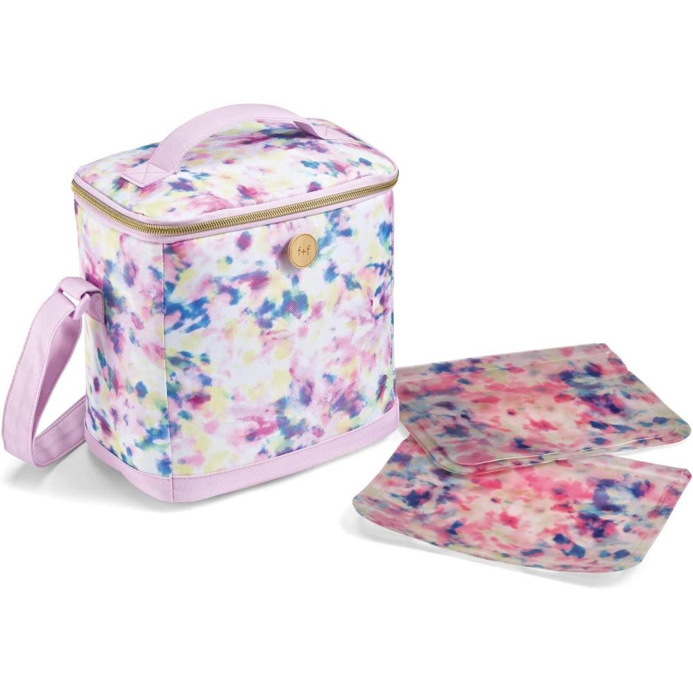 imageFit ampamp Fresh Dinosaur Insulated Lunch Box BPAFree Leakproof Water Resistant Large Capacity Thermal Insulation Reusable Snack Bags Durable PolyesterTie Dye