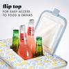 imageFit ampamp Fresh 24Can Soft Cooler Bag Insulated LeakResistant Portable Soft Cooler Large Cooler Soft Sided Cooler Bag Travel Cooler Pina ColadaLemon Vines