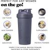 imageFit ampamp Fresh Shaker Bottle Leak Proof Sports Blender Bottle for Protein Mix For Women Durable Protein Shaker Cup 24 ozwith Unique Agitator for Smooth Mixing MauveMidnight Blue