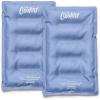 imageCool Coolers by Fit ampamp Fresh 2 Pack XL Soft Ice Packs for Cooler Flexible Stretch Nylon Lunch Box Ice Packs Large Reusable Freezer Packs Navy BlueCornflower Blue