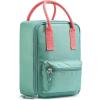 imageFit ampamp Fresh Connor Kids Lunch Tote Versatile Thermal Insulated Lunch Box for School and Camp Adult Lunch Bag with Front Zip Pocket RedSeafoam Green