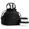imageFit ampamp Fresh Cromwell Drawstring Lunch Bag for Women Complete Lunch Set with 2 Containers StainResistant LeakResistant Back to School Essential Teacher Lunchbox Sage Floral ToileBlack