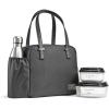 imageFit ampamp Fresh Lunch Bag For Women Insulated Womens Lunch Bag For Work Leakproof ampamp StainResistant Large Lunch Box For Women With Bottle Pocket Long Straps Zipper Closure Laketown Bag Fruit TumblerBlack
