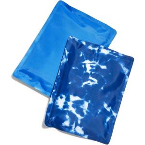 imageCool Coolers by Fit ampamp Fresh 2 Pack Soft Ice Flexible Stretch Nylon Reusable Ice Packs for Lunch Boxes ampamp Coolers Unicorn StripeBlue Tie Dye