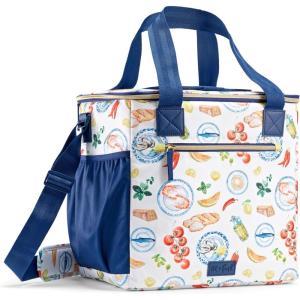 imageFit ampamp Fresh 24Can Soft Cooler Bag Insulated LeakResistant Portable Soft Cooler Large Cooler Soft Sided Cooler Bag Travel Cooler Pina ColadaAl Fresco