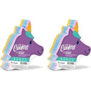 imageFit ampamp Fresh Cool Coolers Kids Lunch Box Ice Packs Slim Ice Packs for Lunch Bags Lunch Ice Packs ReusableMulticolored 8 Pack UnicornUnicorn  8 PK