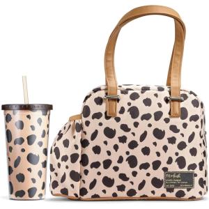 imageFit ampamp Fresh Lunch Bag For Women Insulated Womens Lunch Bag For Work Leakproof ampamp StainResistant Large Lunch Box For Women With Bottle Pocket Long Straps Zipper Closure Laketown Bag Fruit TumblerCheetah Graphic
