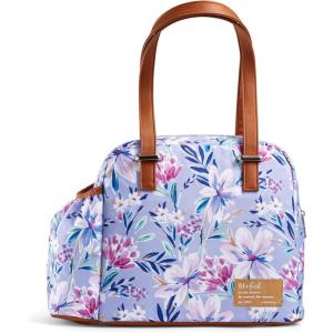 imageFit ampamp Fresh Lunch Bag For Women Insulated Womens Lunch Bag For Work Leakproof ampamp StainResistant Large Lunch Box For Women With Bottle Pocket Long Straps Zipper Closure Laketown Bag Fruit TumblerTulane Floral Lilac