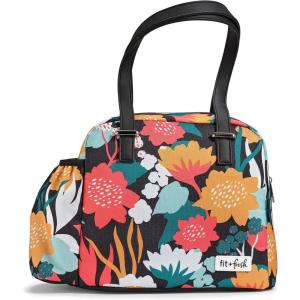imageFit ampamp Fresh Lunch Bag For Women Insulated Womens Lunch Bag For Work Leakproof ampamp StainResistant Large Lunch Box For Women With Bottle Pocket Long Straps Zipper Closure Laketown Bag Fruit TumblerCoral Azaleas