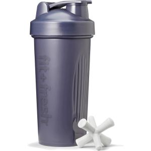 imageFit ampamp Fresh Shaker Bottle Leak Proof Sports Blender Bottle for Protein Mix For Women Durable Protein Shaker Cup 24 ozwith Unique Agitator for Smooth Mixing MauveMidnight Blue