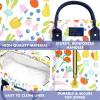 imageFit ampamp Fresh Bloomington Lunch Bag for Women  Insulated Large Lunch Box for Work with Containers LeakResistant StainResistant Zipper Closure All Smiles Bubble GumFruit Print