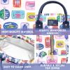 imageFit ampamp Fresh Bloomington Lunch Bag for Women  Insulated Large Lunch Box for Work with Containers LeakResistant StainResistant Zipper Closure All Smiles Bubble GumAssorted Sardines