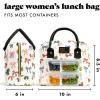 imageFit ampamp Fresh Bloomington Lunch Bag for Women  Insulated Large Lunch Box for Work with Containers LeakResistant StainResistant Zipper Closure All Smiles Bubble GumFall Bows