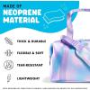 imageFit ampamp Fresh Junior Duffel Bag For Kids Premium NeopreneLike Material Small Duffle Dance ampamp Sports Bag WeekenderPink Purple