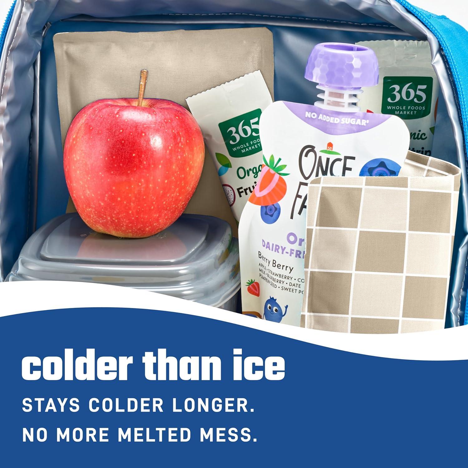 imageFit ampamp Fresh Cool Coolers 2 Pack Soft Ice for Lunch Bags Flexible Stretch Nylon Durable Reusable Lunch Box Ice Packs Soft Ice Reusable Freezer Packs Lunch Ice Easy to Clean Taupe CheckerboardTaupe Checkerboard