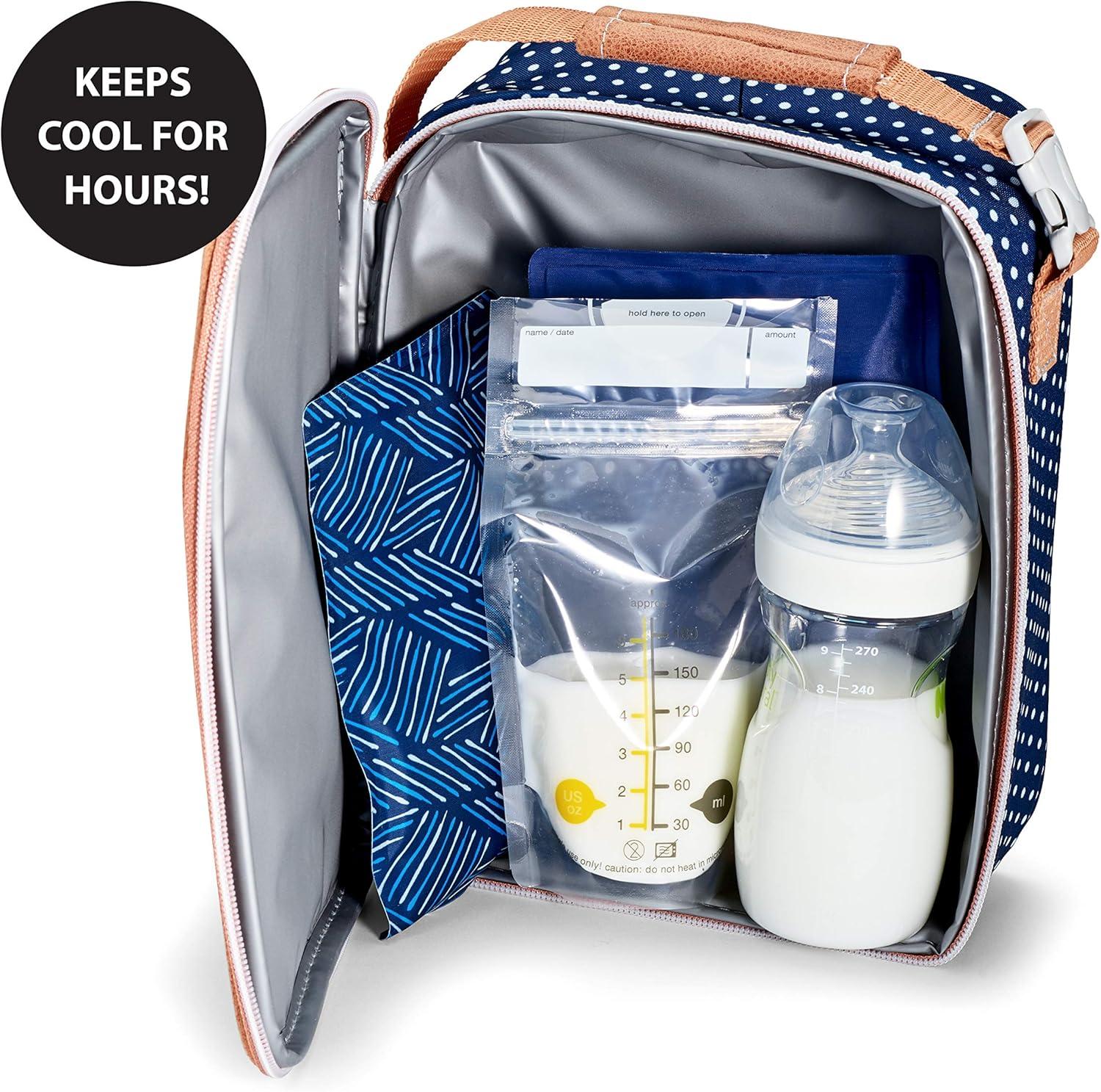 imageFit ampamp Fresh Cool Coolers 2 Pack Soft Ice for Lunch Bags Flexible Stretch Nylon Durable Reusable Lunch Box Ice Packs Soft Ice Reusable Freezer Packs Lunch Ice Easy to Clean Taupe CheckerboardNavy Sketch Weave  Blue