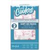 imageFit ampamp Fresh Cool Coolers 2 Pack Soft Ice for Lunch Bags Flexible Stretch Nylon Durable Reusable Lunch Box Ice Packs Soft Ice Reusable Freezer Packs Lunch Ice Easy to Clean Taupe CheckerboardPink Bows