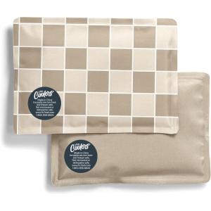 imageFit ampamp Fresh Cool Coolers 2 Pack Soft Ice for Lunch Bags Flexible Stretch Nylon Durable Reusable Lunch Box Ice Packs Soft Ice Reusable Freezer Packs Lunch Ice Easy to Clean Taupe CheckerboardTaupe Checkerboard