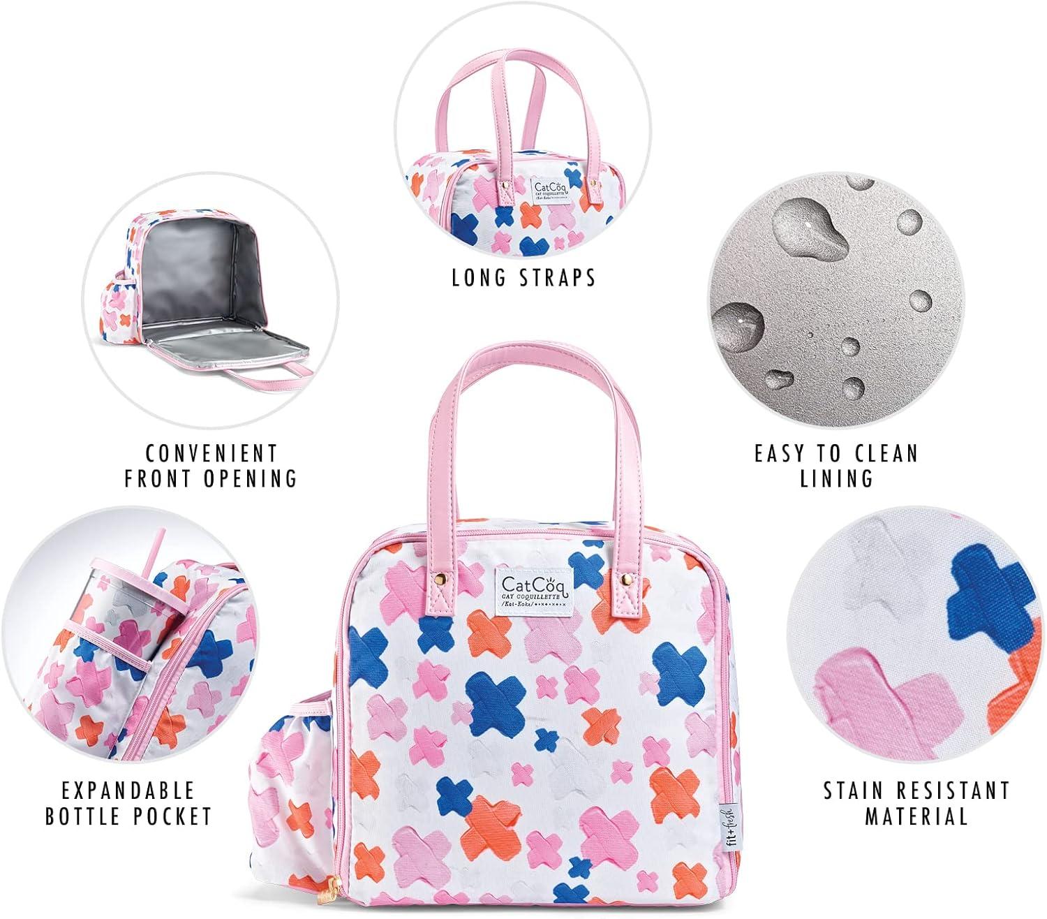 imageFit ampamp Fresh Lunch Bag For Women Insulated Womens Lunch Bag For Work Leakproof ampamp StainResistant Large Lunch Box For Women With Containers Tumbler and Ice Pack Zipper Closure Wichita Bag X SpotX Marks the Spot